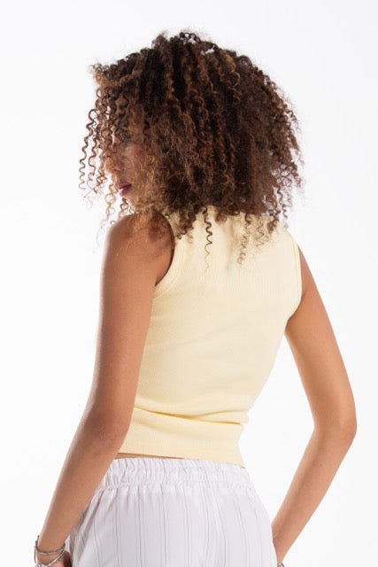 Sleeveless Ribbed Tank