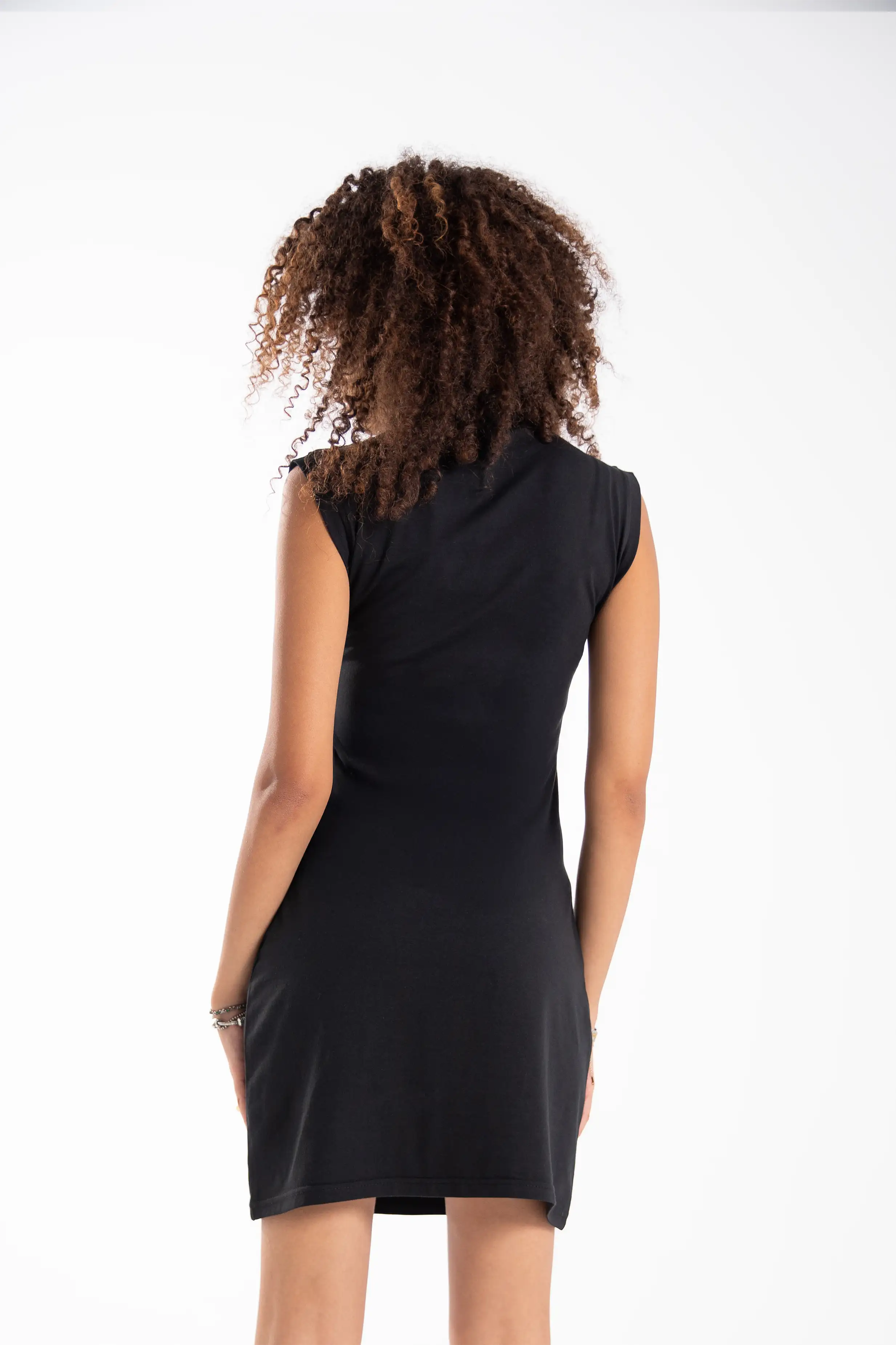 Cotton Sleeveless Mini Dress