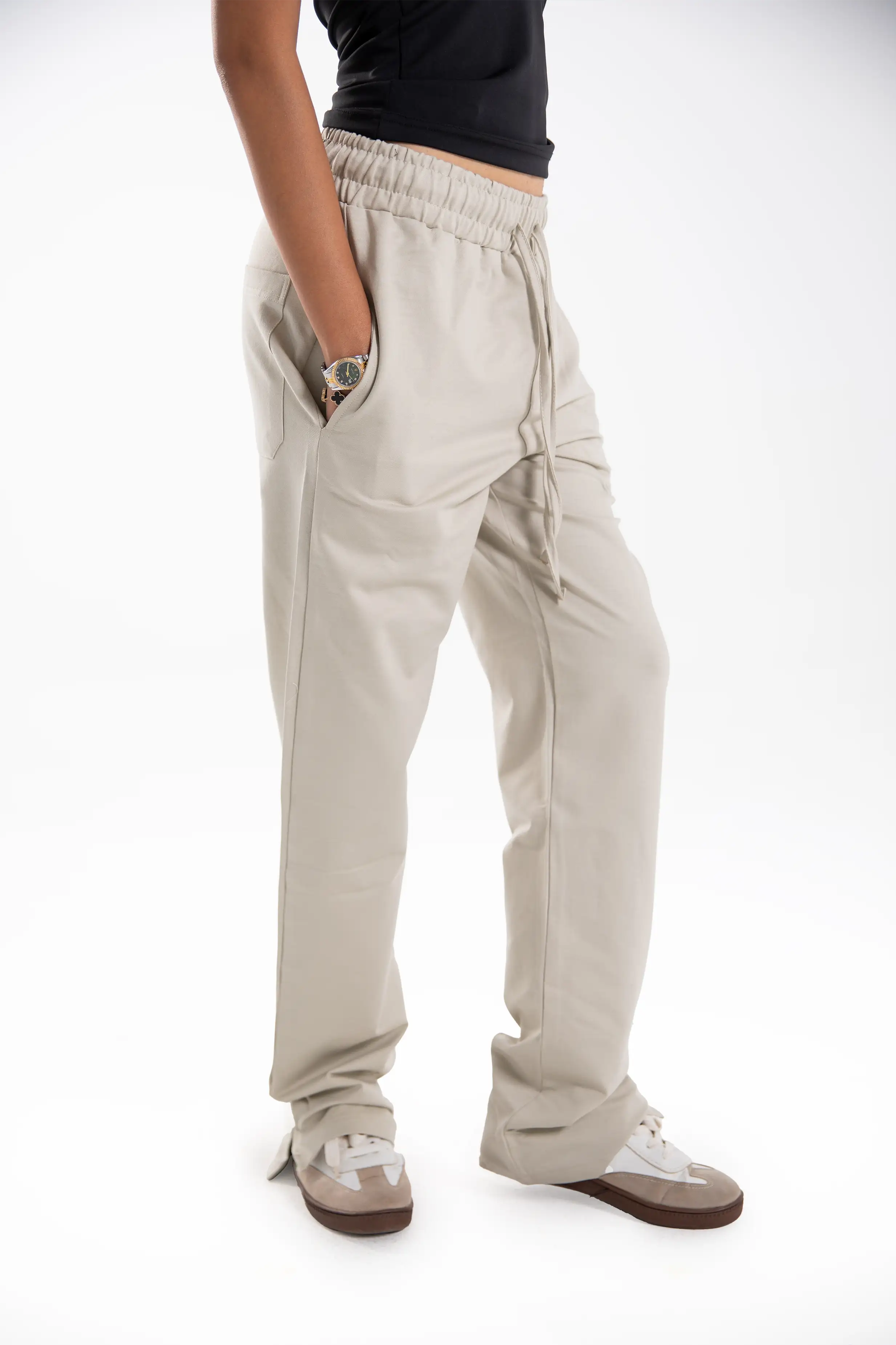 Straight Cotton Pants